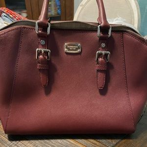 Michael Kors maroon bag